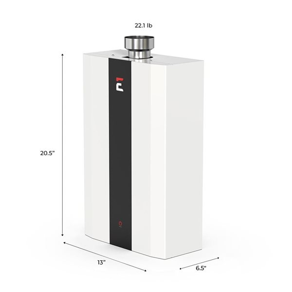 Chauffe-eau résidentiel intelligent SH12-A Eccotemp d'intérieur sans réservoir au gaz naturel 4,0 gal/min