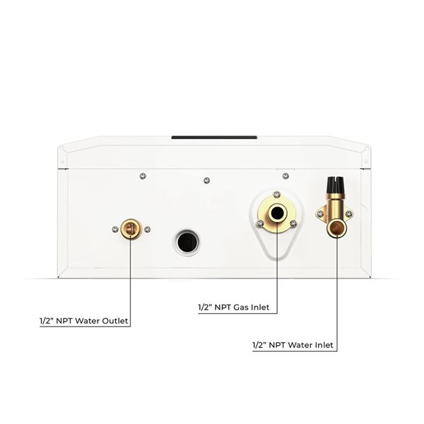 Eccotemp SH12-A Smart Home Indoor 4.0-gal/min Liquid Propane Gas Tankless Water Heater