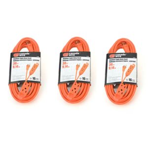 Rallonge électrique générale Canada Wire en TPR/TPE orange de 30 pi