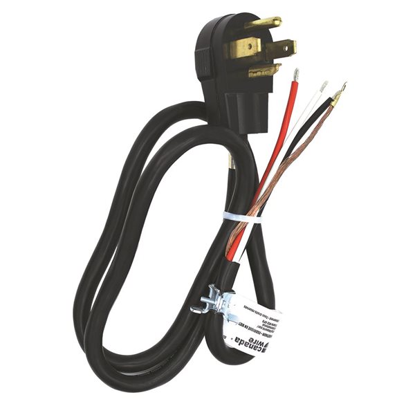 Canada Wire 5-ft Black PVC Appliance Extension Cord