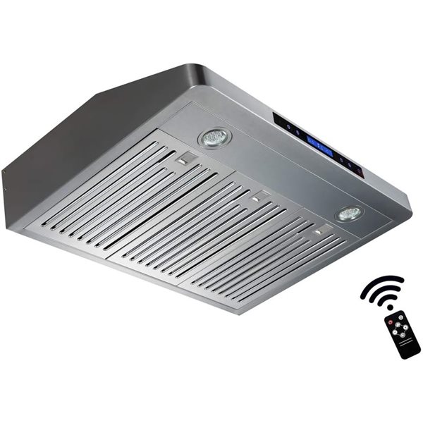 Roxon 30-in W 860 CFM Stainless Steel Under Cabinet Range Hood w/ Touchscreen