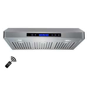 Roxon 30-in W 860 CFM Stainless Steel Under Cabinet Range Hood w/ Touchscreen