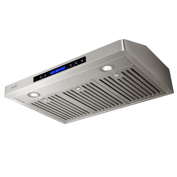 Roxon 30-in W 860 CFM Stainless Steel Under Cabinet Range Hood w/ Touchscreen