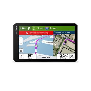 Navigateur GPS pour camion dēzl Garmin noir écran de 7 po avec caméra de tableau de bord intégrée