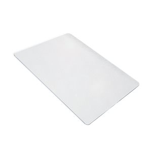 P-Tex 48 x 60-in Clear Anti-Microbial Pet Station Mat for Hard Floors