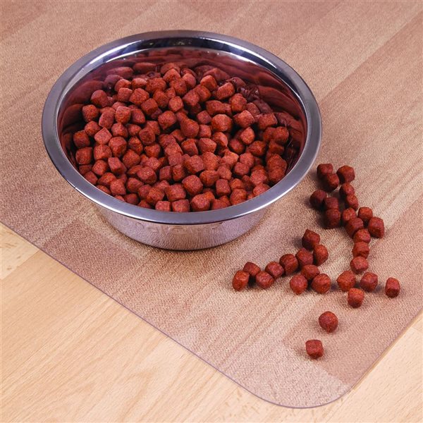 P-Tex 36 x 48-in Clear Anti-Microbial Pet Station Mat for Hard Floors