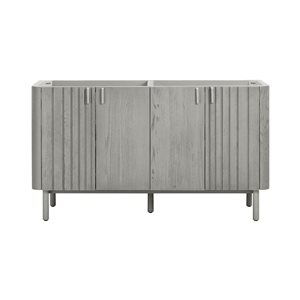 Meuble-lavabo double autoportant Blakely d'Avanity MDF/placage bois chêne gris 60 po pour salle de bains