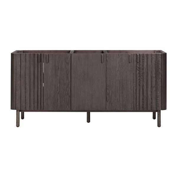 Avanity Blakely 72-in Brown Oak MDF/Wood Veneer Freestanding Double Bathroom Vanity Cabinet