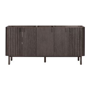 Avanity Blakely 72-in Brown Oak MDF/Wood Veneer Freestanding Double Bathroom Vanity Cabinet