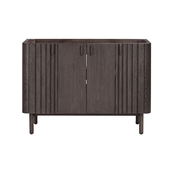 Avanity Blakely 48-in Brown Oak MDF/Wood Veneer Freestanding Bathroom Vanity Cabinet