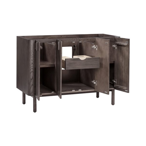 Meuble-lavabo autoportant Blakely d'Avanity MDF/placage bois chêne brun 48 po pour salle de bains