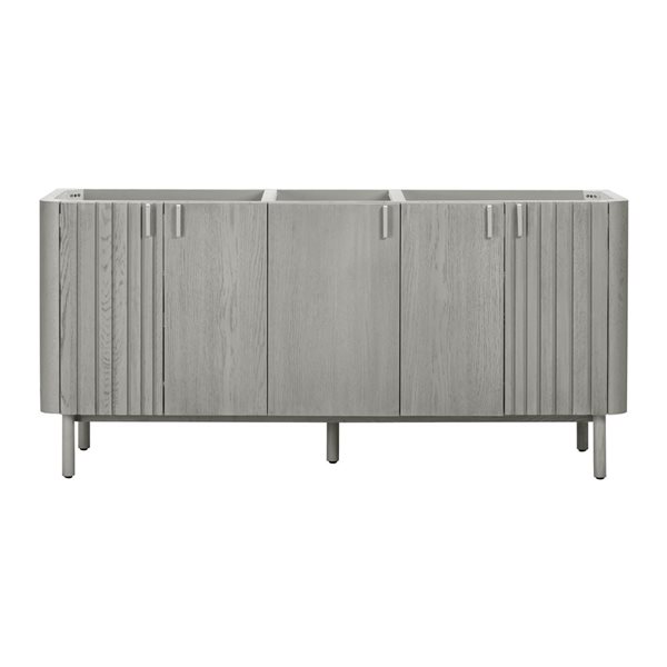 Meuble-lavabo double autoportant Blakely d'Avanity MDF/placage bois chêne gris 72 po pour salle de bains