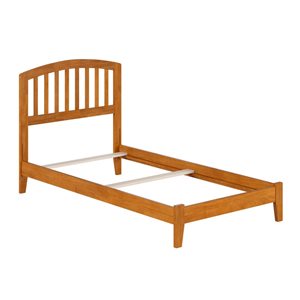 AFI Richmond Light Brown Twin Bed Frame w/ Charging Station