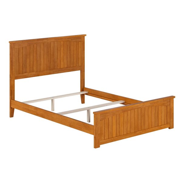 AFI Nantucket Light Brown Double Bed Frame w/  Matching Footboard