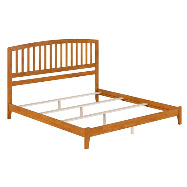 AFI Richmond Light Brown King Bed Frame w/ Charging Station