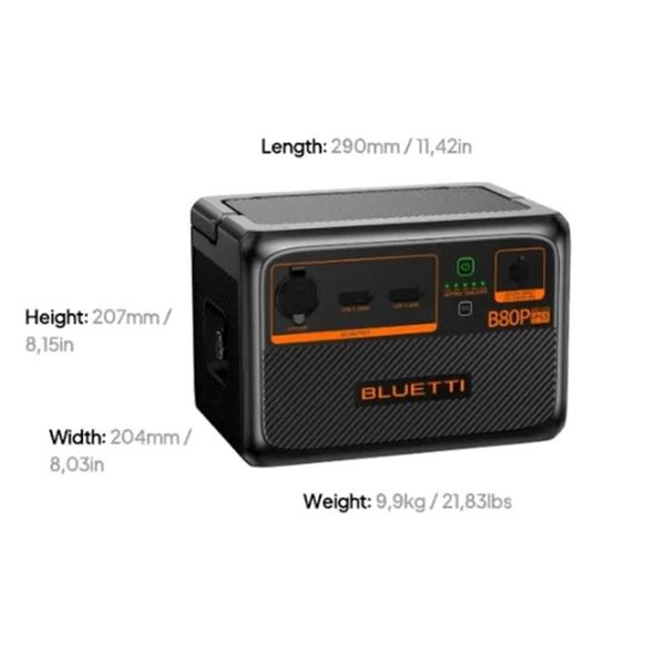 BLUETTI Premium Series B80P Expansion Battery - 806Wh