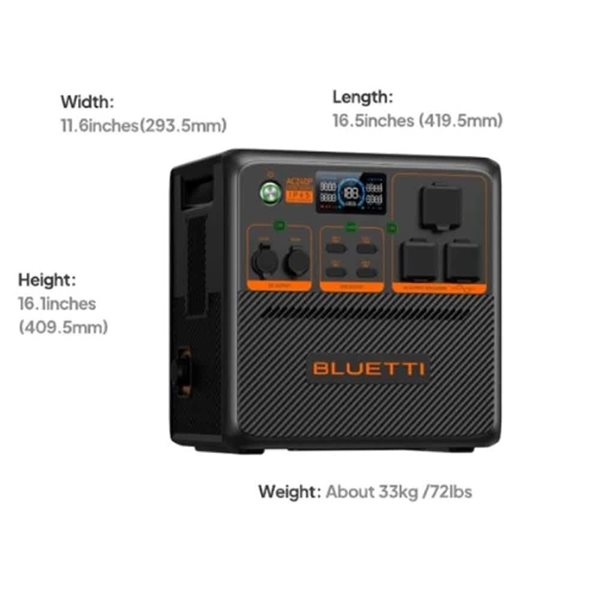 BLUETTI Premium Series AC240P Portable Power Station and B210 Expansion Battery