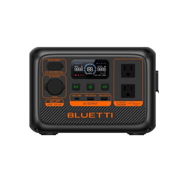 BLUETTI Premium Series AC2P Portable Power Station and PV200 Solar Panel