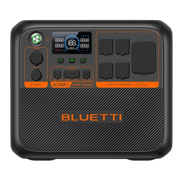 BLUETTI Premium Series B210P Expansion battery AC200PL Portable Power Station with PV200 Solar Panel Bundle