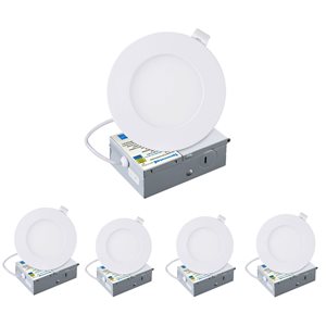 Ensemble de 4 spots encastrés ultra-minces de 4 po de TorontoLed