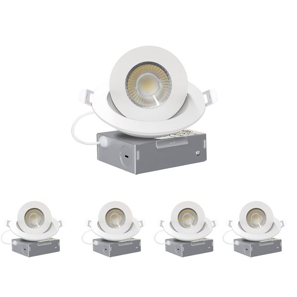 TorontoLed 4-Pack 4-in Recessed Ceiling Gimbal Light