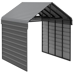 Arrow Steel Carport with 2 Side Wall Kits, 20x20x09