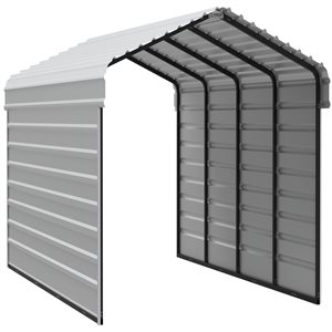 Arrow Steel Carport with 2 Side Wall Kits, 12x20x07