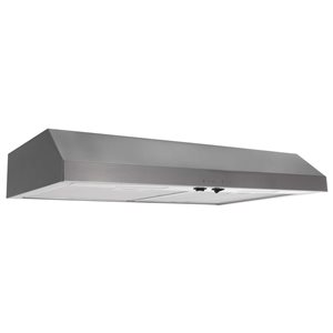 ARIA 380 CFM 30-in Convertible Ducted/Ductless Venting Undercabinet Range Hood w/ LED Lights and 3-Speed Fan - Stainless Steel