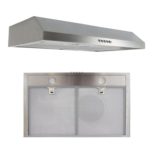 ARIA 30-in Under Cabinet Range Hood 380 Max Airflow CFM, 3 Fan