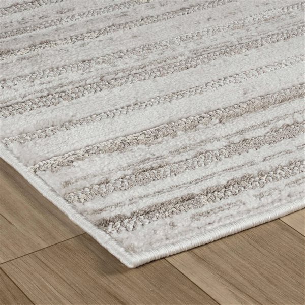 Rug Branch Astra 8 W x 11-ft L Grey Rectangular Rainbow Pattern Indoor Area Rug