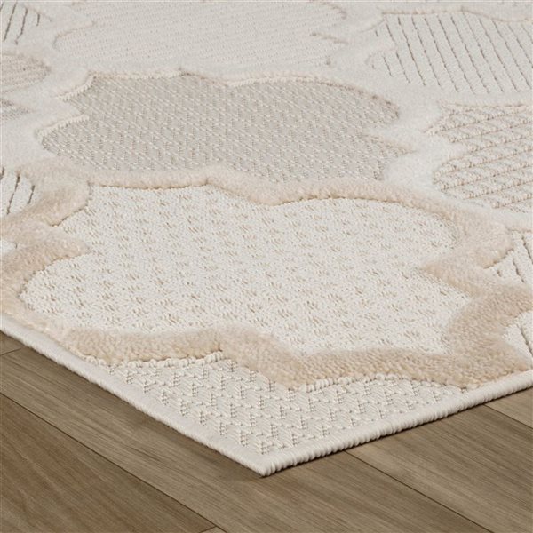 Rug Branch Maison 7 W x 10-ft L Cream Rectangular Modern Indoor Area Rug