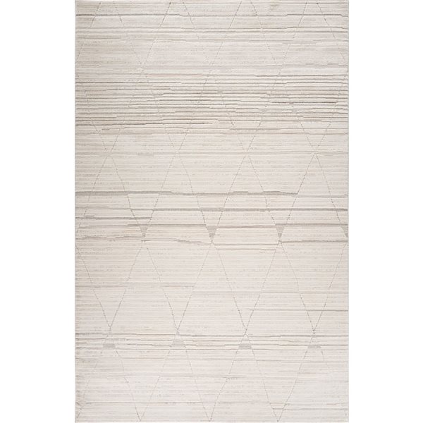 Rug Branch Astra 4 W x 6-ft L Beige Rectangular Rhombus Pattern Indoor Area Rug