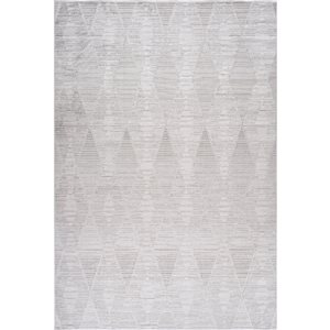 Tapis décoratif Astra Rug Brand 4 l. x 6 pi L. d'intérieur gris rectangulaire moderne