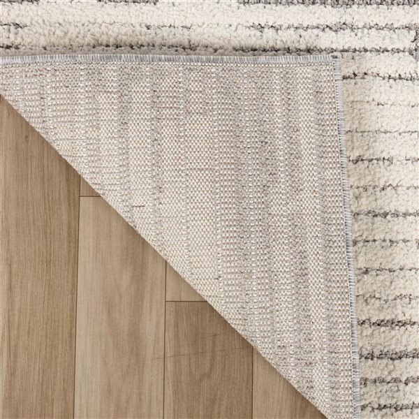 Rug Branch Nimbus 4 W x 6-ft L Cream Rectangular Modern Indoor Area Rug