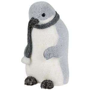 Northlight 7-in H Penguin in Winter Scarf Christmas Tabletop Figurine