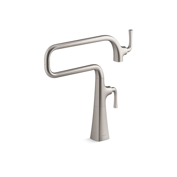 KOHLER Graze Stainless Single-Handle Deck-Mount Pot Filler Kitchen Faucet