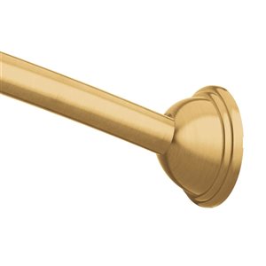 MOEN 54 to 72-in L Gold Fixed Curved Shower Rod