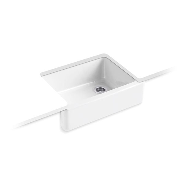 KOHLER Whitehaven Undermount 21.5 W x 29.75-in L White Single-Bowl Kitchen Sink