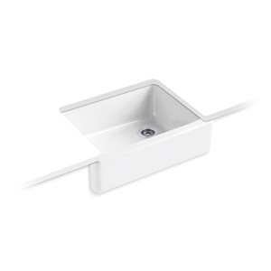 KOHLER Whitehaven Undermount 21.5 W x 29.75-in L White Single-Bowl Kitchen Sink