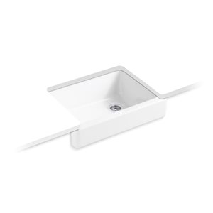 KOHLER Whitehaven Undermount 21.5 W x 29.5-in L White Single-Bowl Kitchen Sink