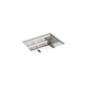 KOHLER Prolific Undermount 23 W x 21.5-in L Stainless Steel Single-Bowl Kitchen Sink