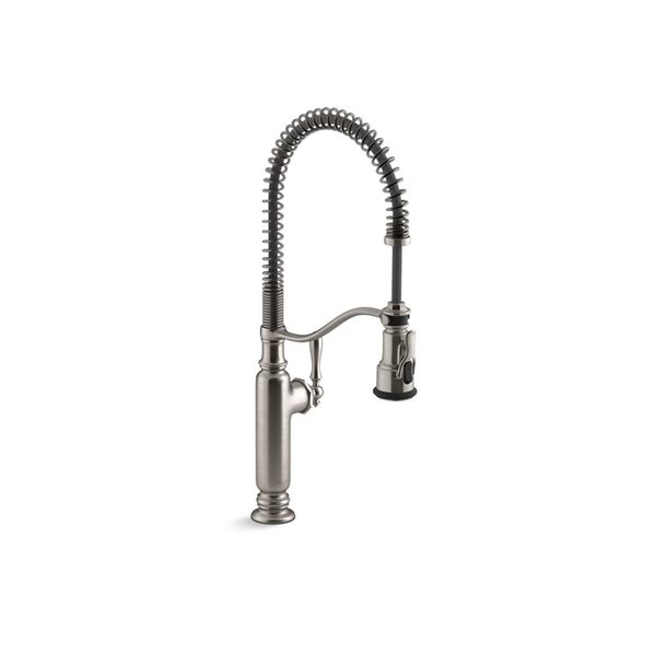 KOHLER Tournant Stainless Single-Handle Deck-Mount Pull-Down Kitchen Faucet w/ Spray Head