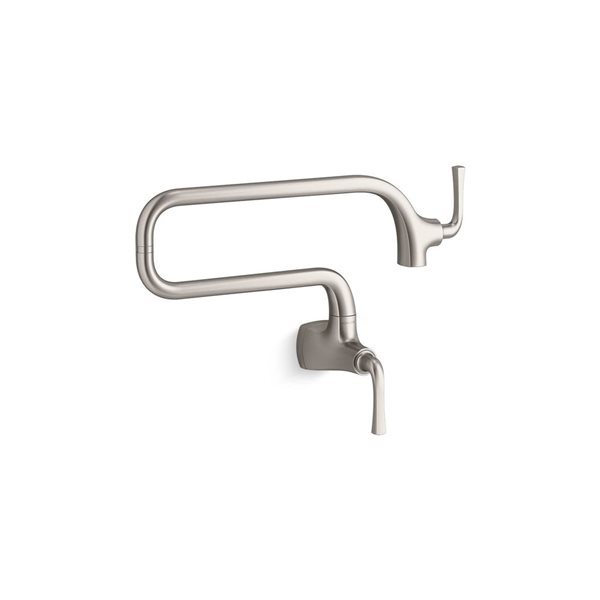 KOHLER Graze Stainless Single-Handle Wall-Mount Pot Filler Kitchen Faucet