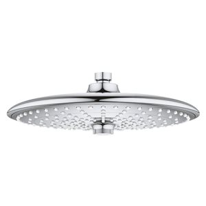 GROHE Euphoria 260 10-in dia Polished Chrome 3-Spray Showerhead - 2.5 GPM