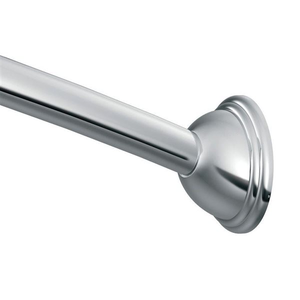 MOEN 60 to 72-in Polished Chrome Adjustable Curved Shower Rod