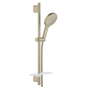 GROHE Rainshower SmartActive Brushed Nickel 24-in Slide Bar w/ 3-Spray Hand Shower  - 1.75 GPM