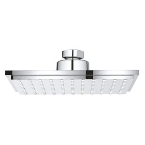 GROHE Euphoria Cube 150 Polished Chrome 1-Spray Square Rainfall Showerhead - 1.75 GPM