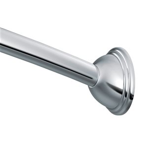 MOEN 54 to 72-in Polished Chrome Adjustable Curved Shower Rod