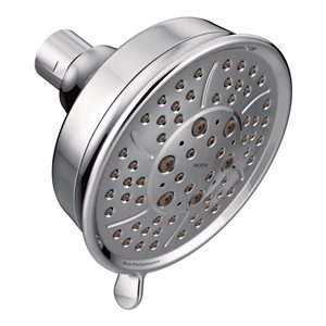 Pomme de douche 4 fonctions MOEN Eco-Performance en chrome poli 4-3/8-in dia