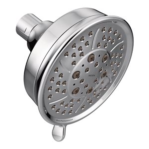 MOEN 4-3/8-in dia Polished Chrome 4-Function Eco-Performance Showerhead